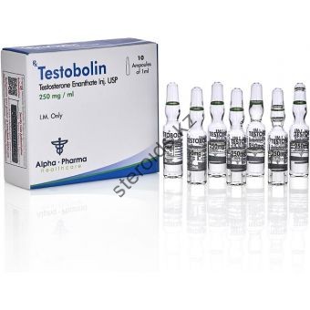 Testobolin (Тестостерон энантат) Alpha Pharma 10 ампул по 1мл (1амп 250 мг) - Астана