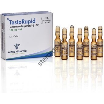 TestoRapid (Тестостерон пропионат) Alpha Pharma 10 ампул по 1мл (1амп 100 мг) - Астана